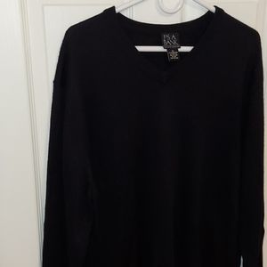 Jos. A. Bank Executive Collection Black Wool Sweater XL